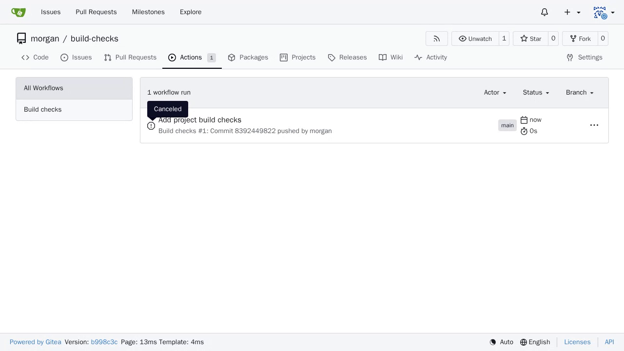 Synchronize a canceled workflow in the run list after the reference repair