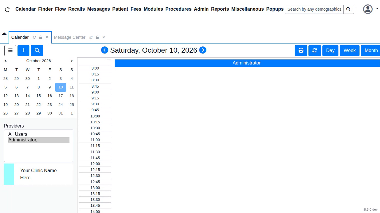 Resume an open calendar after being idle after the reference repair