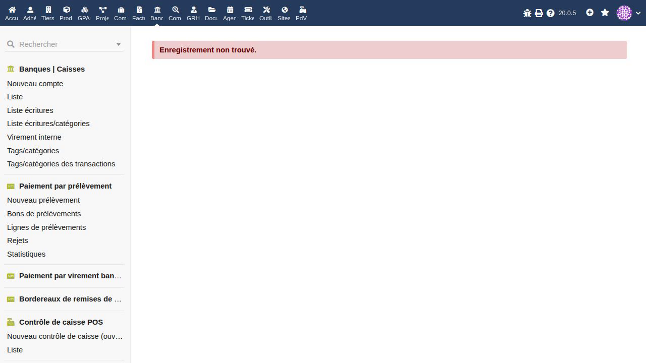 Open missing direct debit records after the reference repair
