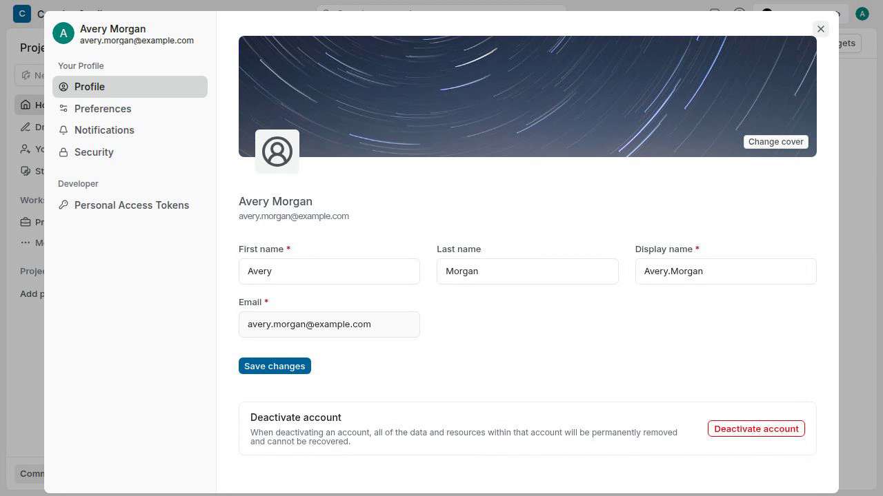Change the profile cover and reopen settings to view the selected image after the reference repair